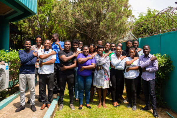 Participants in UNICEF StartUp Lab Cohort 3 pose for Women's Day