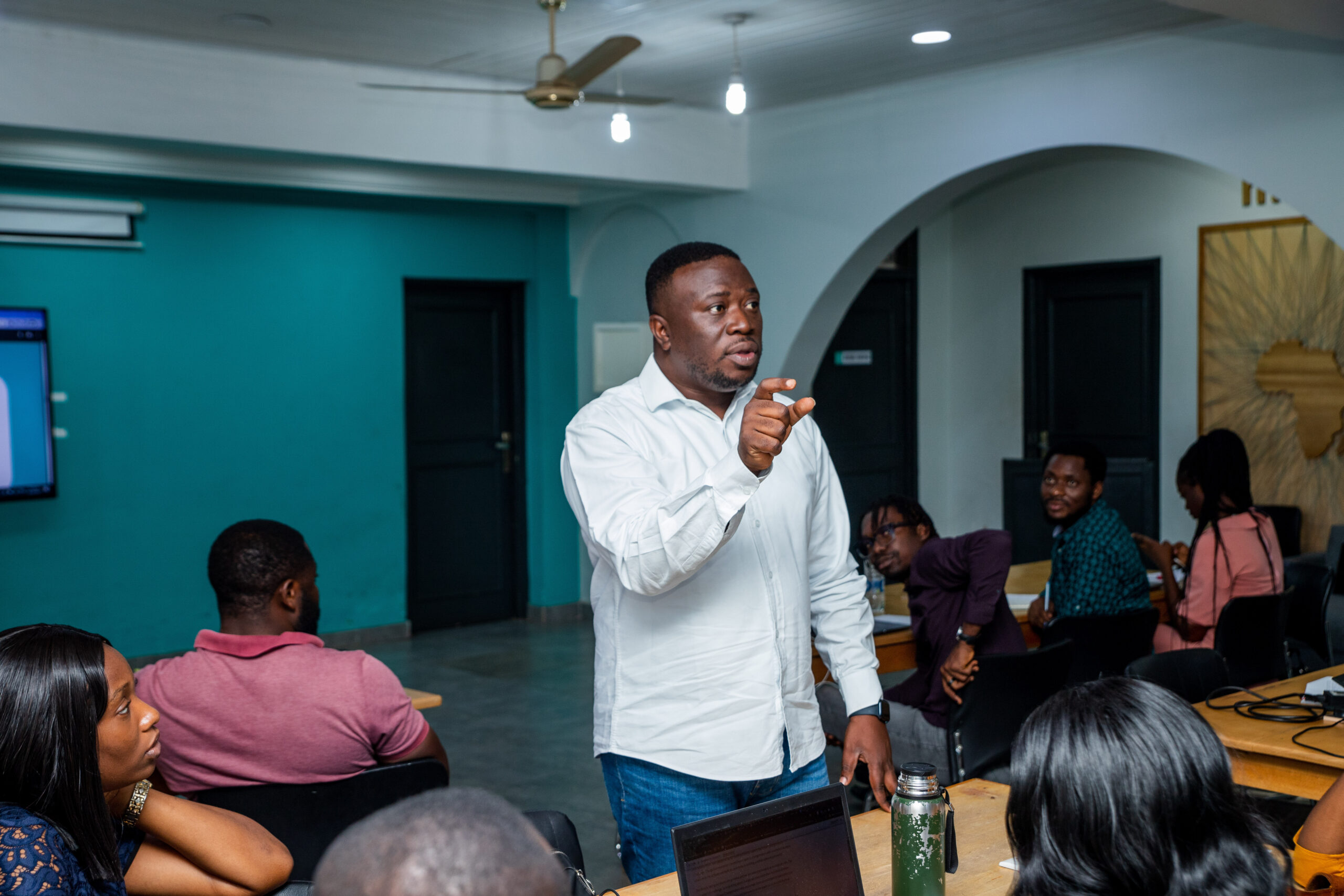 Kojo Appaih Gabriel, CEO, BTL Africa facilitating a workshop during work week 5